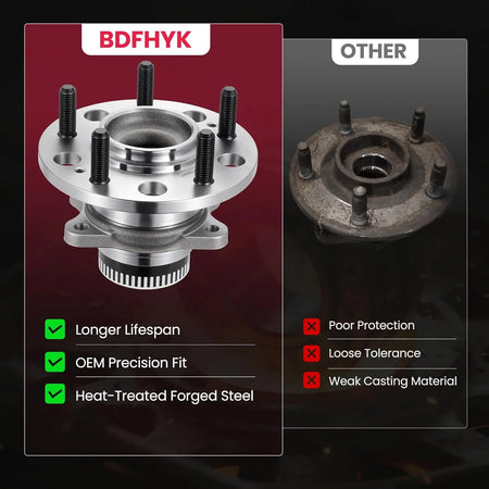 OE-style 512437 rear wheel bearing hub assembly replacing 527303S200 527301D400 and HA590441
