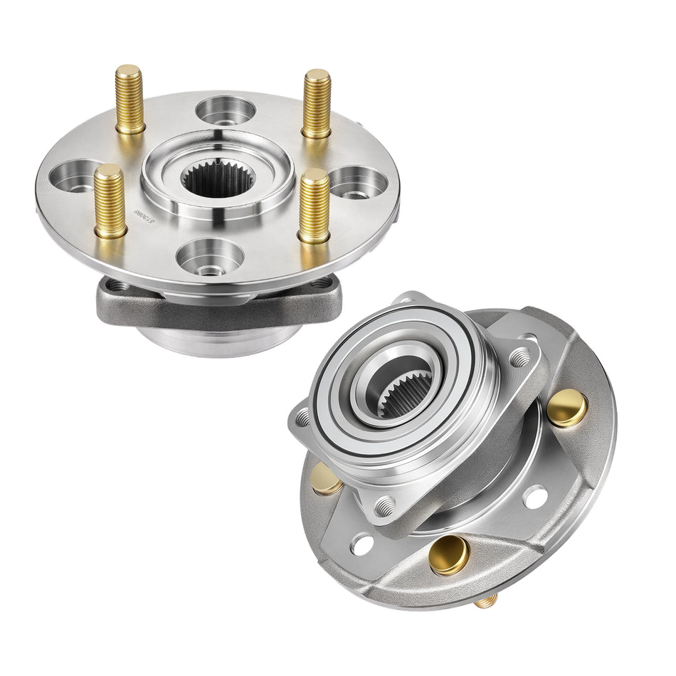 513098 2PCS Front Wheel Bearing and Hub Assembly 4 Lugs For Acura CL 1997-1999,Honda Accord 1990-1997 Non-ABS