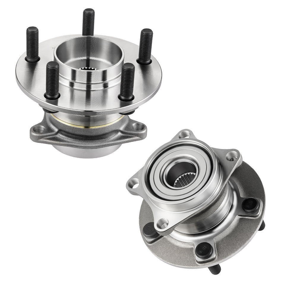 512449 2PCS Rear Wheel Bearing and Hub Assembly 5 Lugs For Mazda CX-9 2007-2015