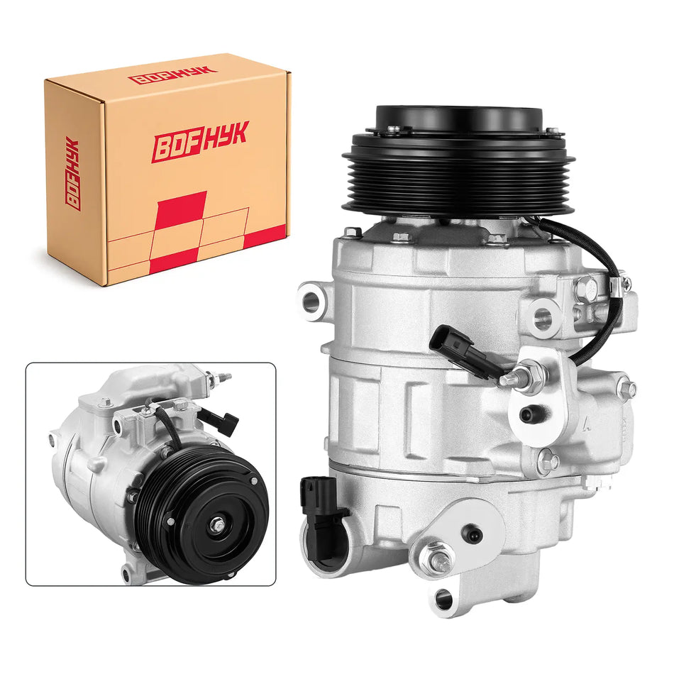 198358 A/C Compressor with Clutch for Ford Taurus Flex 2013-2018 3.5L, Police Interceptor Sedan, Lincoln MKT MKS