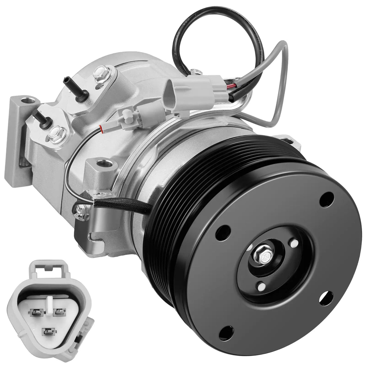BDFHYK 158325 A/C compressor 7-groove pulley detail for Toyota Tundra