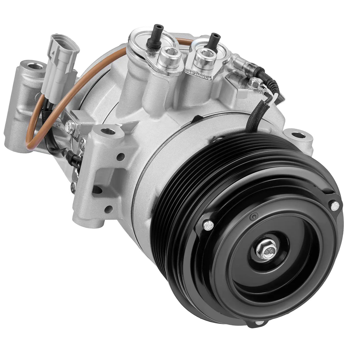 BDFHYK 168677 A/C compressor 7-groove pulley detail for Toyota Tacoma