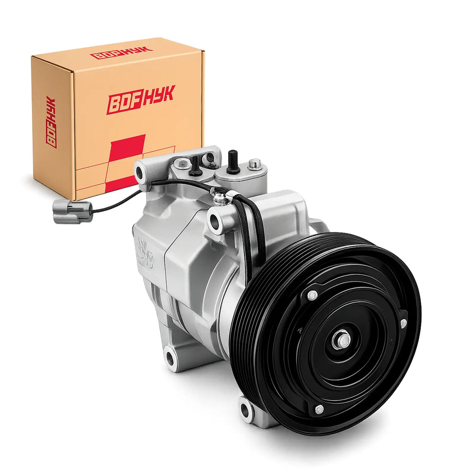 Honda Accord 2.4L 2003-2007 AC Compressor with Clutch with 7-Groove Pulley, Replace 38810-RAA-A01