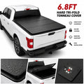 BDFHYK 6.8FT Hard 3-Fold Tonneau Cover for Ford F-250 F-350 Super Duty 1999-2025, Fits 81.9" Bed