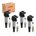 BDFHYK Ignition Coils UF598 and Iridium Spark Plug 97968 For Mini Cooper Countryman Paceman L4 1.6L,Set of 4