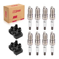 BDFHYK DG530 Ignition Coils & 8 SP432 Iridium Spark Plugs Kit, Fits Ford E-150 F-150 F-250 Explorer Mustang 4.6L / 5.0L V8