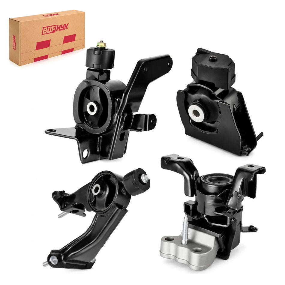 BDFHYK Engine & Transmission Mount Kit For Toyota Corolla Matrix 2009–2013 1.8L L4, 4PCS Set