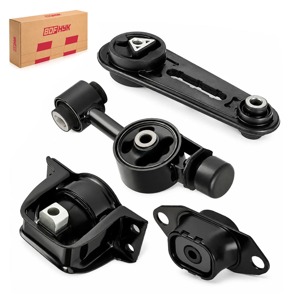 BDFHYK Engine & Transmission Mount Kit For Nissan Cube 2009–2014 & Versa 2007–2012 1.8L L4, 4PCS Set