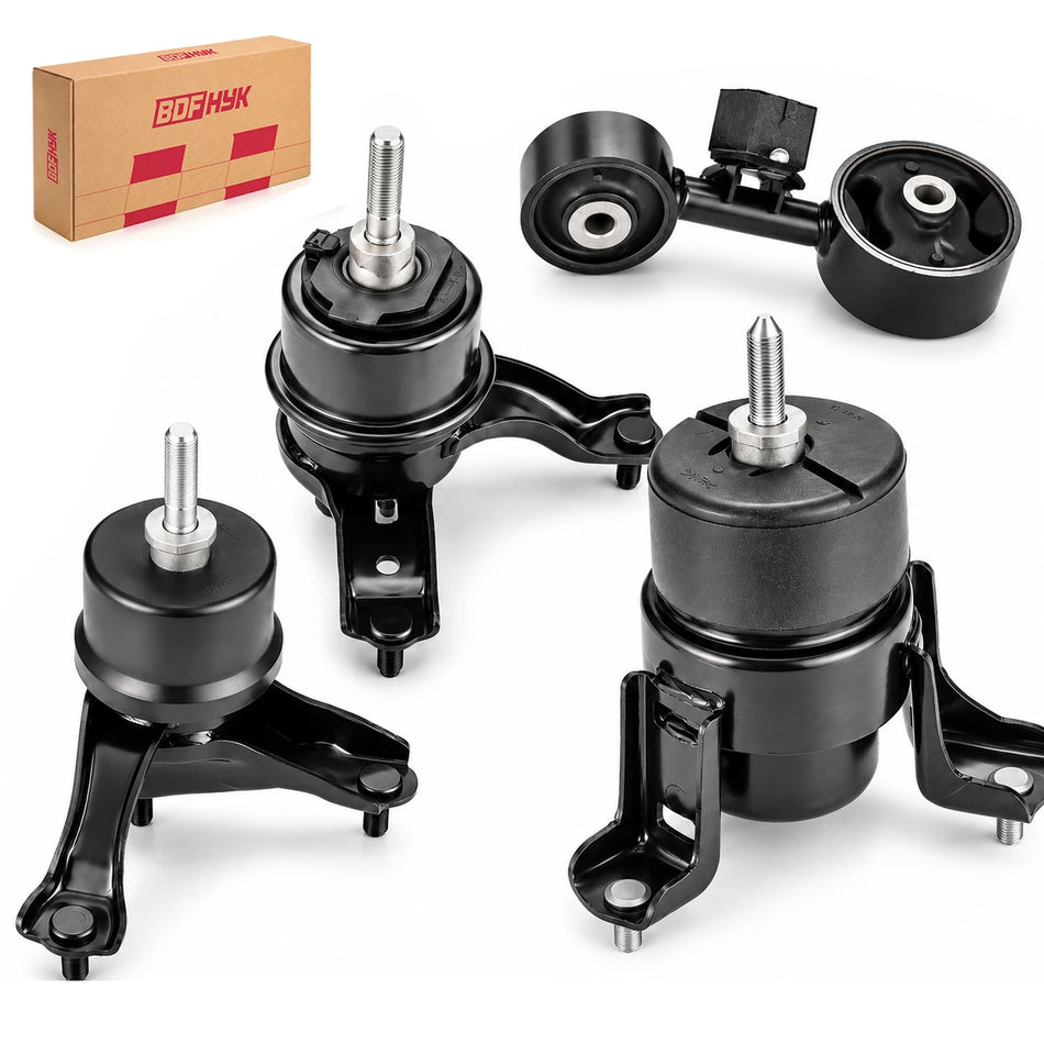 BDFHYK Engine and Transmission Mount Kit Fits Toyota Camry 2002–2011 2.4L 2.5L L4, Set of 4