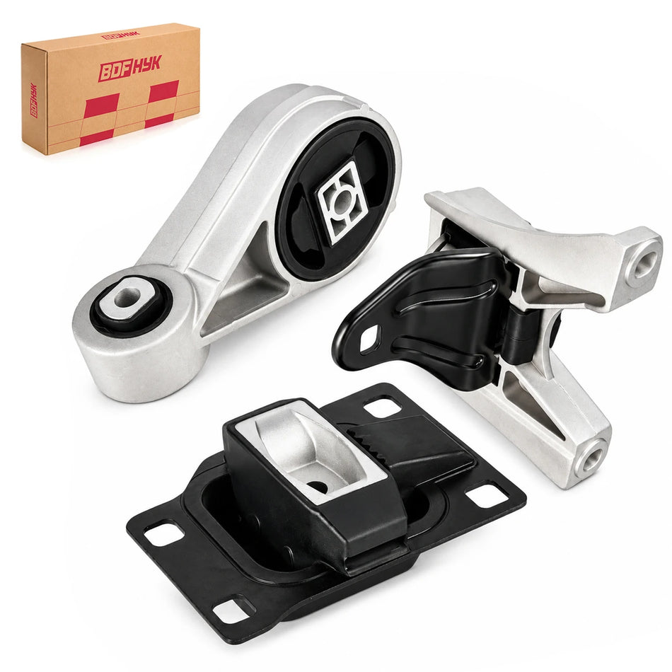 BDFHYK Front Right Engine Mount with Bracket A5495 For Ford Focus 2005–2007 2.0L L4, 3PCS