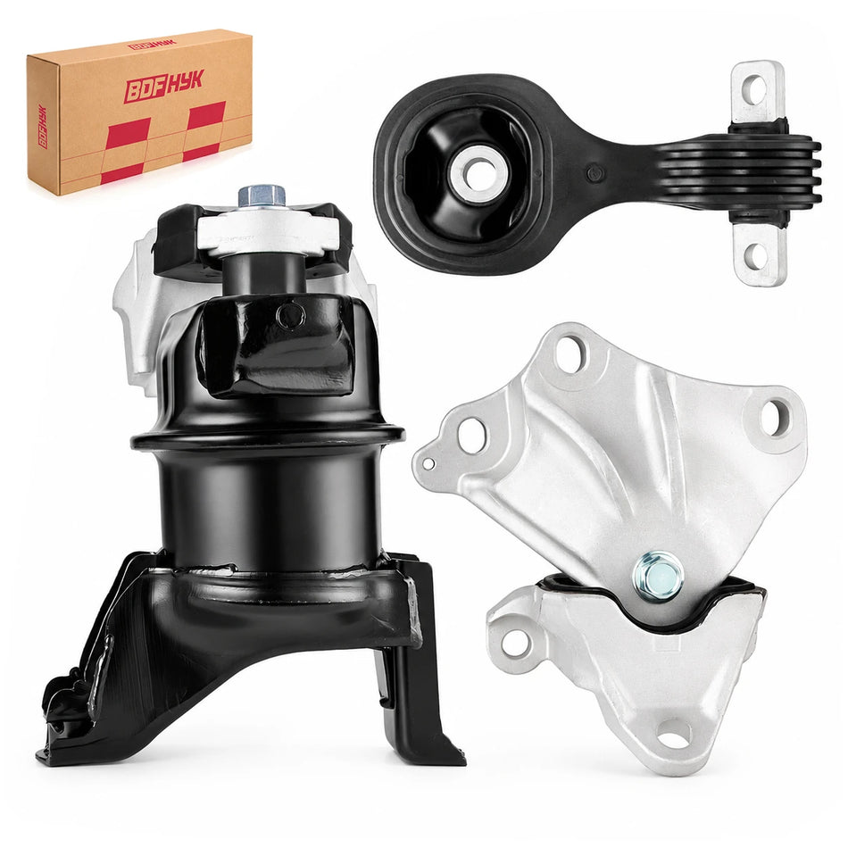 BDFHYK Engine Motor Mount Kit for Honda Civic 2012-2013 1.8L 1.5L, Front Hydraulic Motor Mount & Transmission Mount Set
