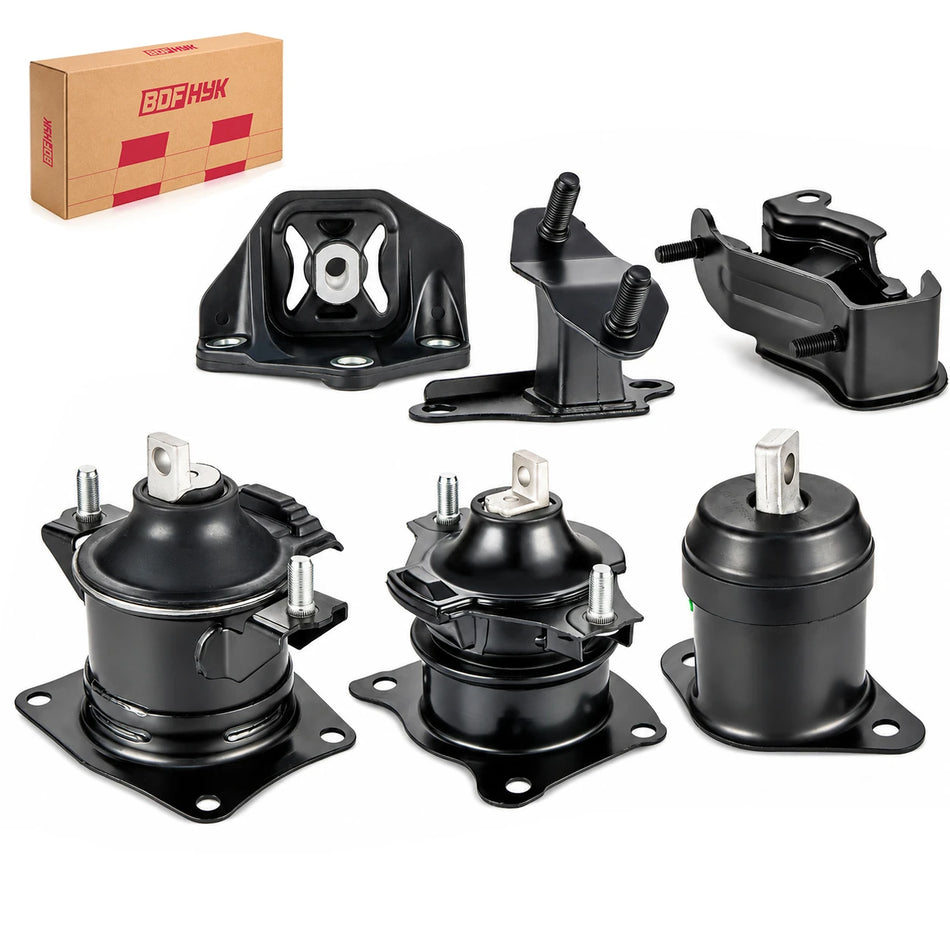 BDFHYK Engine & Transmission Mount Kit For Honda Accord 2003-2007 3.0L V6, 6PCS Set