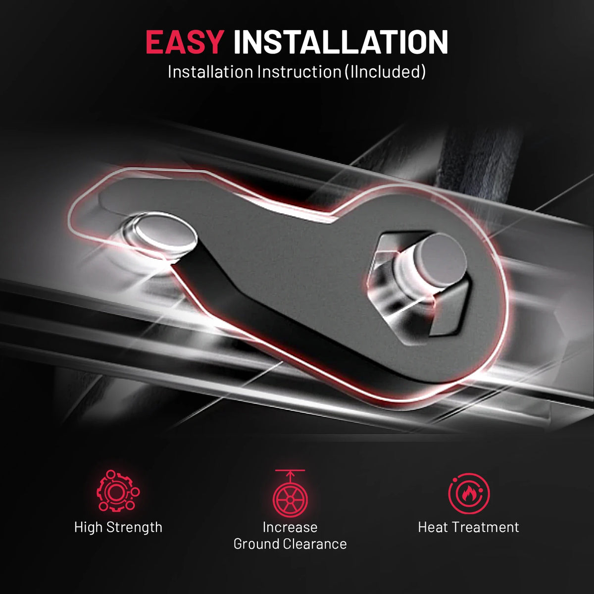 BDFHYK Silverado Sierra HD leveling kit hardware and torsion key components