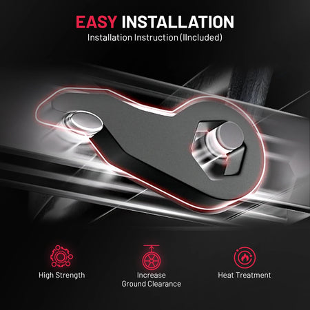 BDFHYK Silverado Sierra HD leveling kit hardware and torsion key components