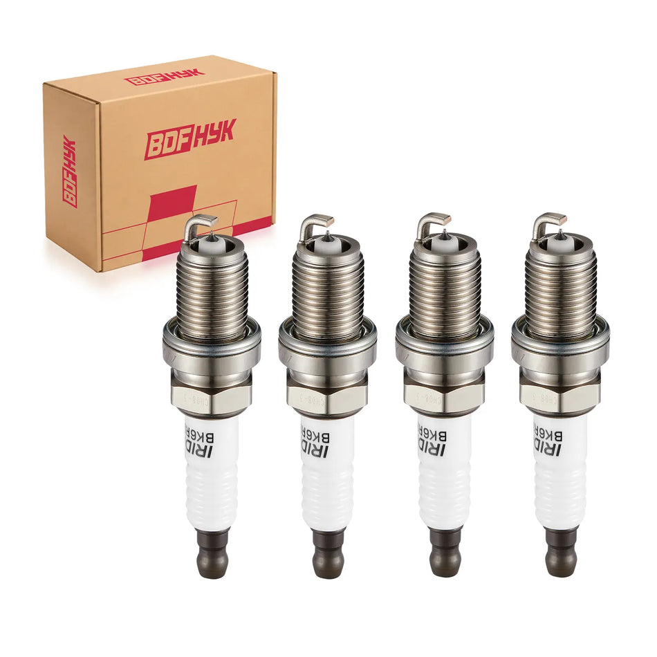 BDFHYK 4PCS Iridium Spark Plugs BKR6EGP for Toyota Corolla, Honda Civic, Subaru, Audi A4, Kia Rio Sportage 1.3L-2.5L