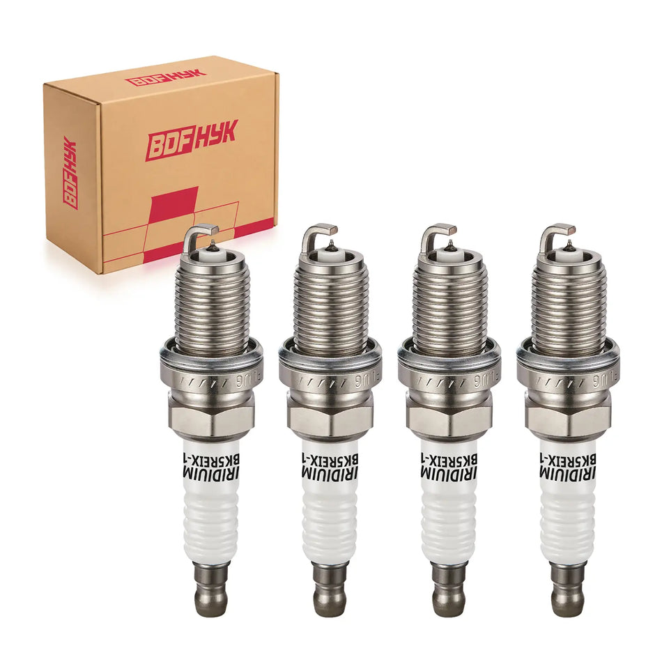 BDFHYK 4 Pcs Iridium Spark Plugs for Toyota Corolla Tacoma Yaris 4Runner, Nissan Altima Frontier Replace BKR5EGP