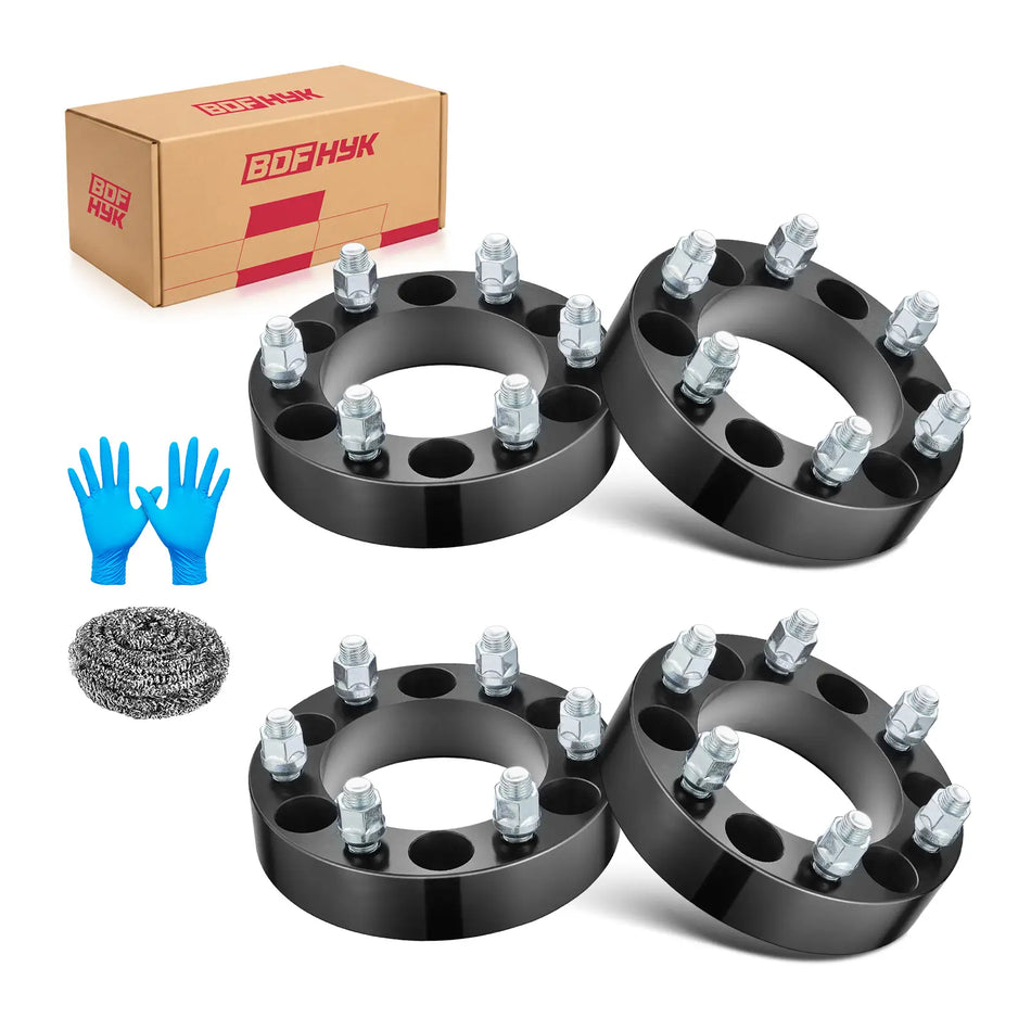 6x139.7 Hubcentric Wheel Spacers 1 Inch for Ram 1500 2019-2024, M14x1.5 Studs, 77.8mm Hub Bore, Set of 4