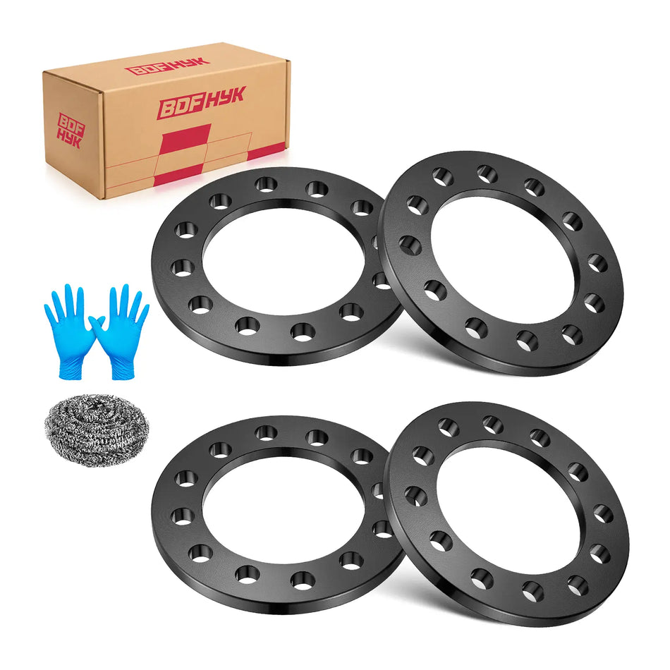 6x135 / 6x139.7 Wheel Spacers 12mm for Ford F150 Toyota Tundra Ram 1500 Cadillac Hummer Lexus, 108mm Hub Bore, Set of 4