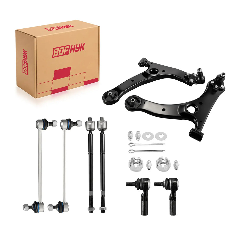 BDFHYK 2004-2018 Toyota Corolla Front Control Arm Repair Kit (10PCS) with Ball Joints