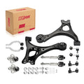 BDFHYK Complete Front Suspension & Steering Kit 12PCS with Control Arms, Ball Joints, Tie Rods for 2006–2011 Honda Civic 1.8L