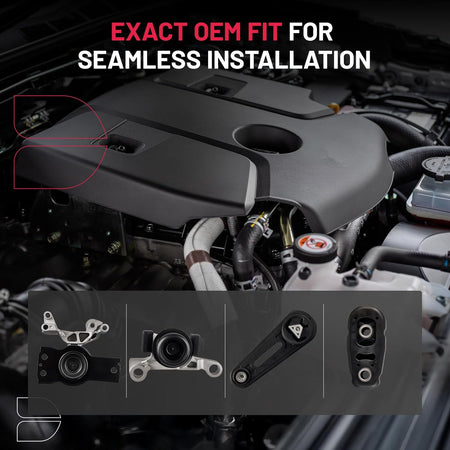 Installation diagram for motor and transmission mounts on a Nissan Sentra 2.0L showing front right, transmission, and torque strut positions.