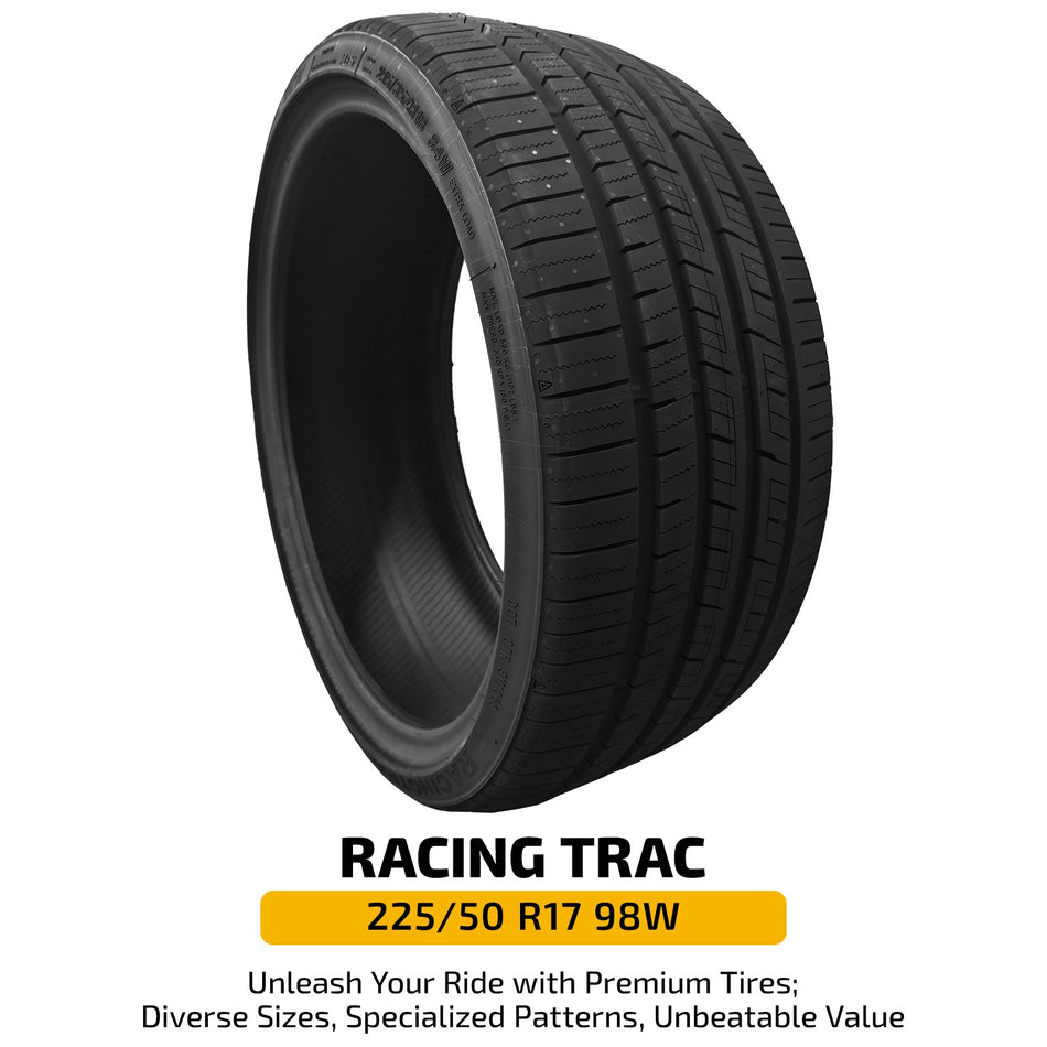 225/50ZR17 98W Ultra High Performance Tire RACING TRAC All-Season Long Lasting