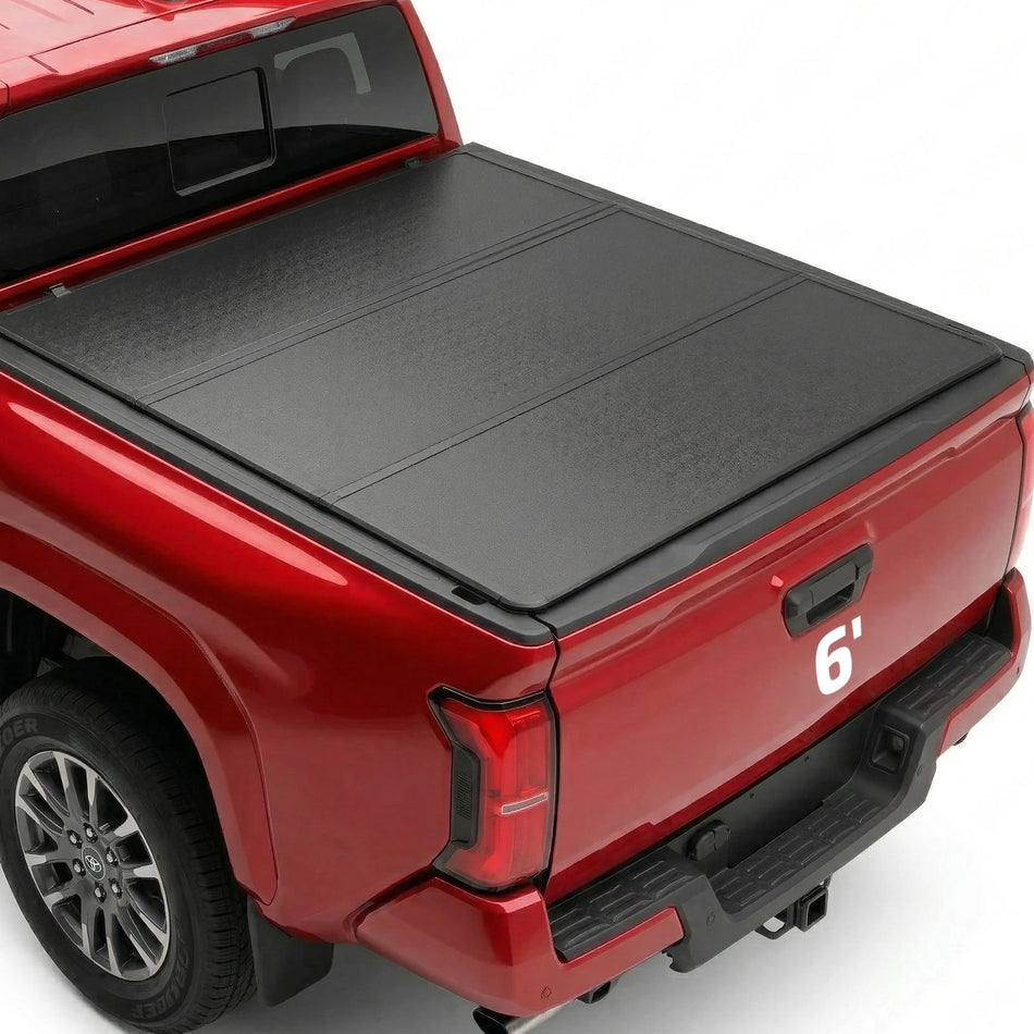 2024-2026 Toyota Tacoma 6FT Bed Hard Tri-Fold Tonneau Cover | BDFHYK